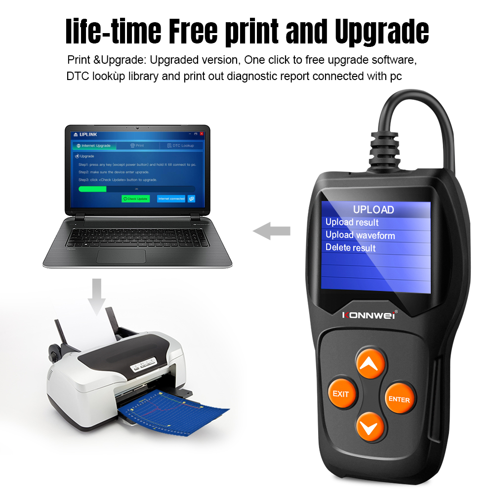 KONNWEI KW600 Professional Car - Battery Load Tester 评论和价格
