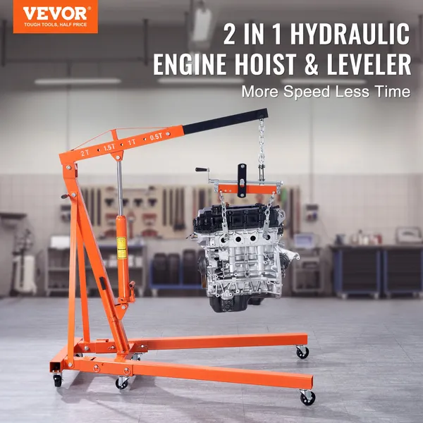 VEVOR Hydraulic Engine Hoist w - Engine Hoist Crane 评论和价格