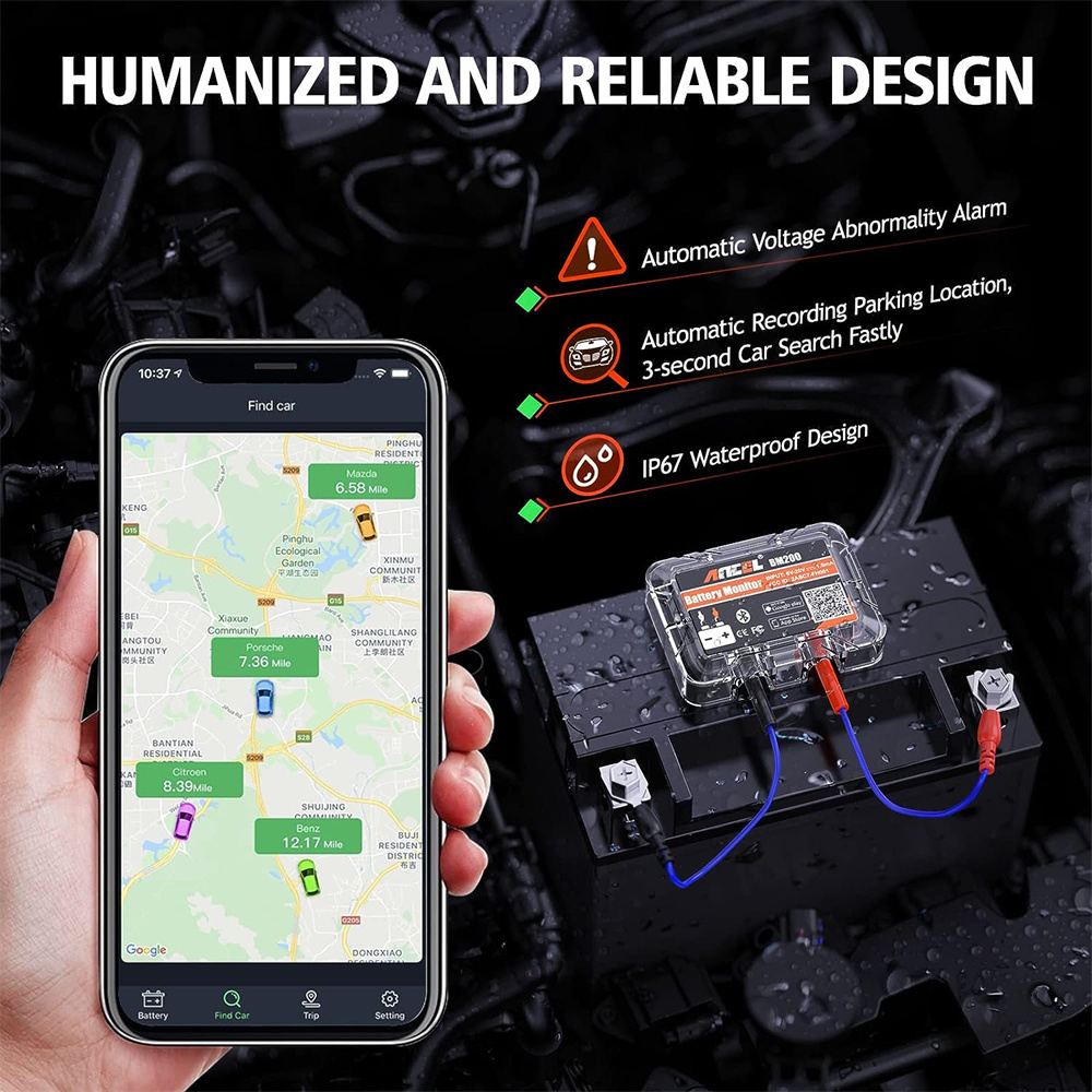 12V Car Battery Tester Bluetoo - Battery Load Tester 评论和价格