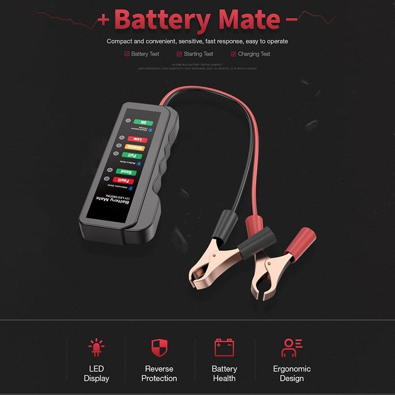 Mini 12V Car Battery Tester -  - Battery Load Tester 评论和价格