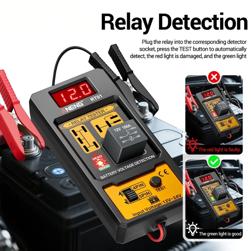 12V 24V Automotive Relay Teste - Battery Load Tester 评论和价格