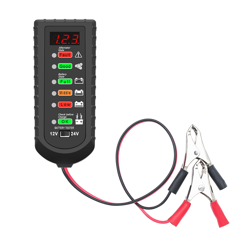 12V 24V Car Battery Tester LED - Battery Load Tester 评论和价格