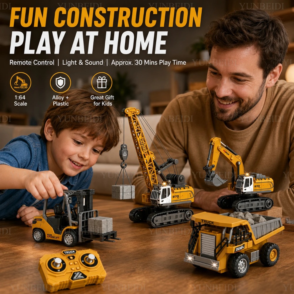 Remote Control Mini Alloy Car  - Engine Hoist Crane 评论和价格